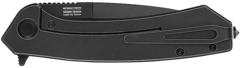 Ніж складаний Adimanti by Ganzo Skimen design Титановий/Чорний - фото 7 Ніж складаний Adimanti by Ganzo Skimen design Титановий/Чорний - фото 7