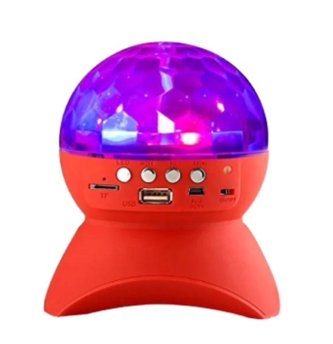 Диско-куля на акумуляторі magic ball Bluetooth L-740 Червоний