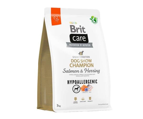Корм сухий Brit Care з лососем і оселедцем для виставкових порід собак 3 кг (52022)