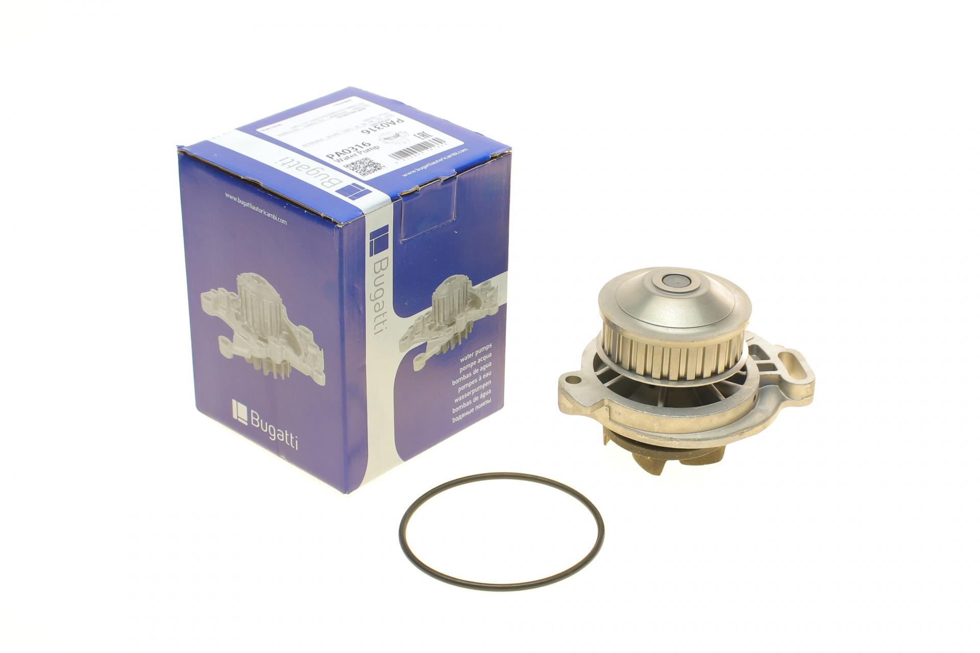 Водяная помпа Bugatti Audi 100/200/80/90 1.9-2.3 77-96/VW Passat 1.9-2.2 81-88 B/B 5 лопастей (PA0316)