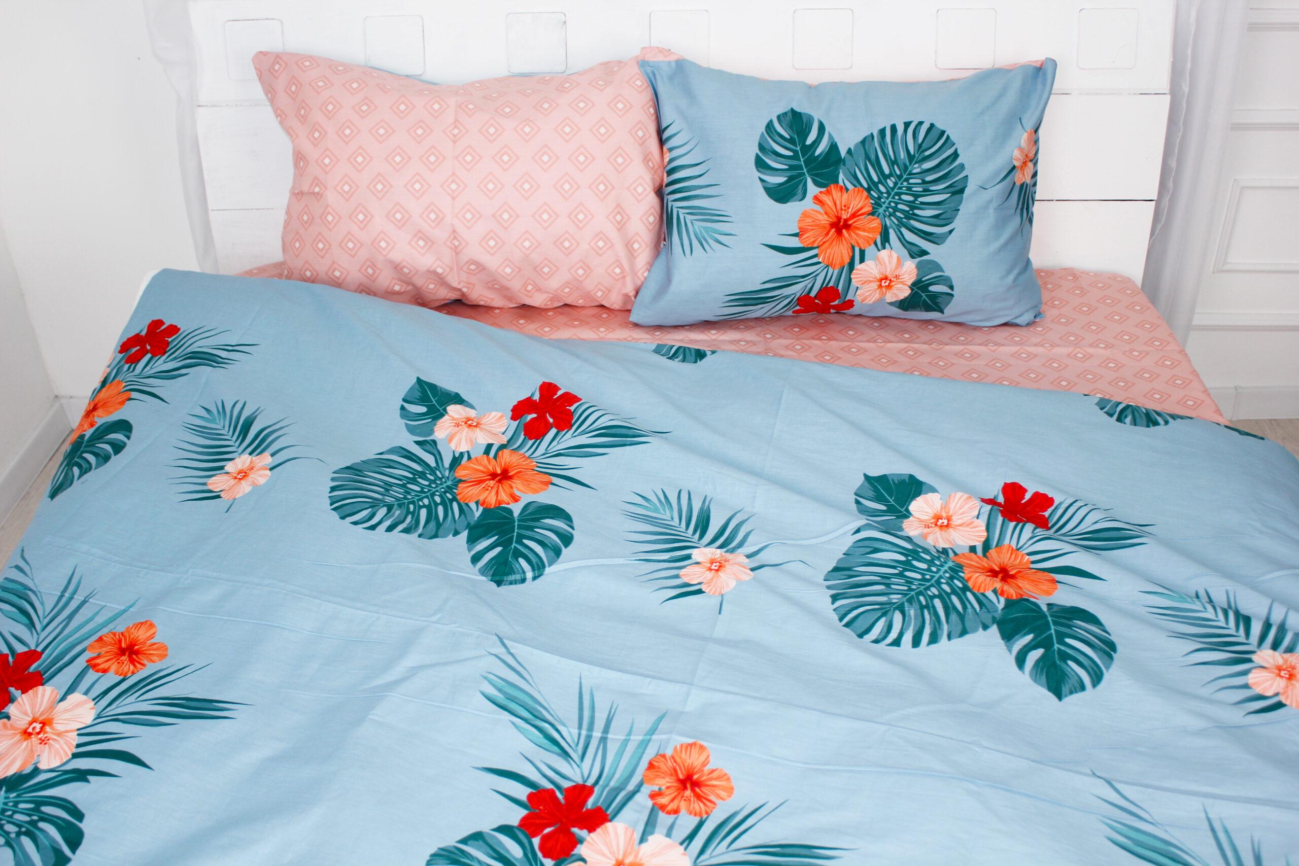 Комплект постельного белья MirSon 22-1322 Pure полуторный евро с 2-я пододеяльниками сатин 160x220 см (2200005134993)