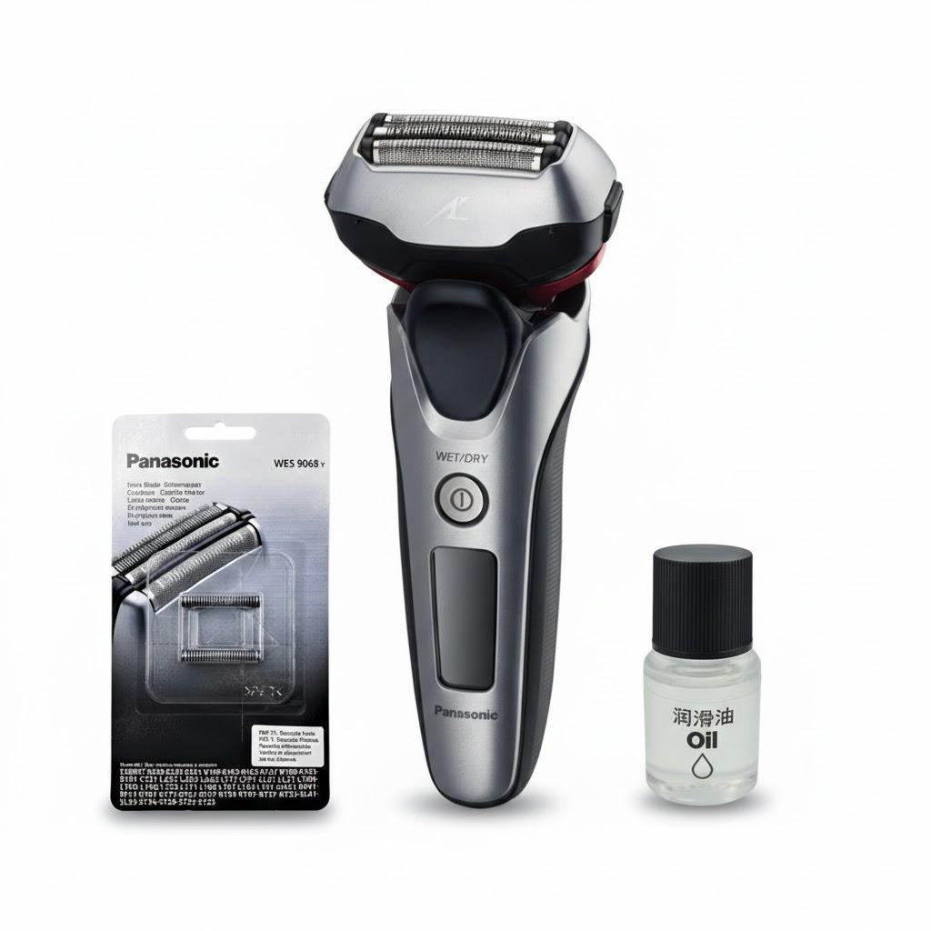 Електробритва Panasonic ES-LT2N-S820-AS1 з додатковим комплектом із леза WES-9068Y-1361 і олією WES-8196X-7911 (32410363)