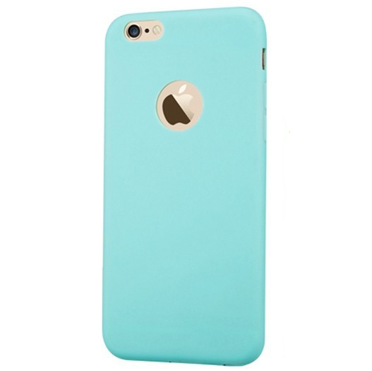 Силиконовый чехол накладка JoyRoom Macaron Series for iPhone 6/6S, Light Blue