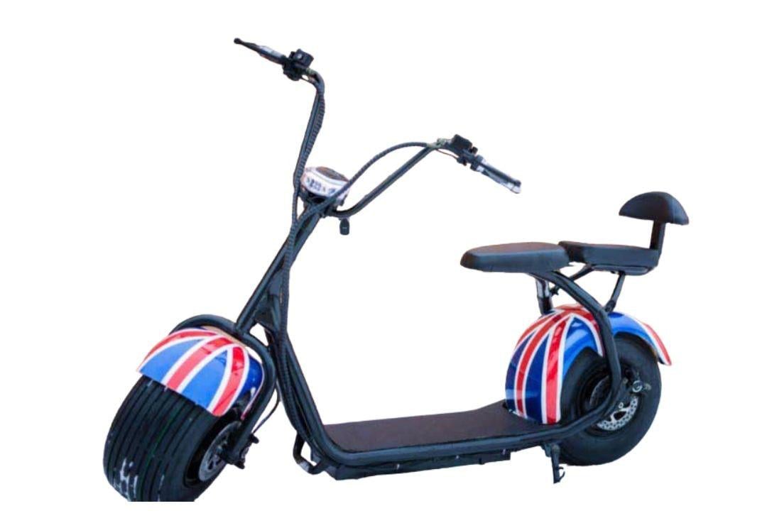 Електроскутер SEEV Citycoco британський прапор 1000W 12 Ah
