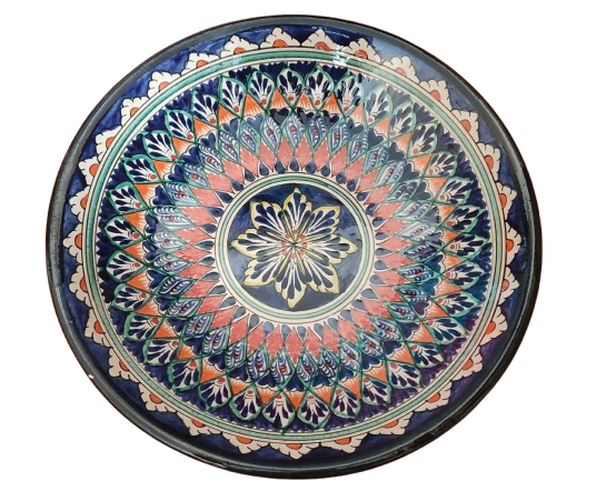 Блюдо керамическое Восточный орнамент ляган 34 см (20797855) - фото 2 Блюдо керамическое Восточный орнамент ляган 34 см (20797855) - фото 2