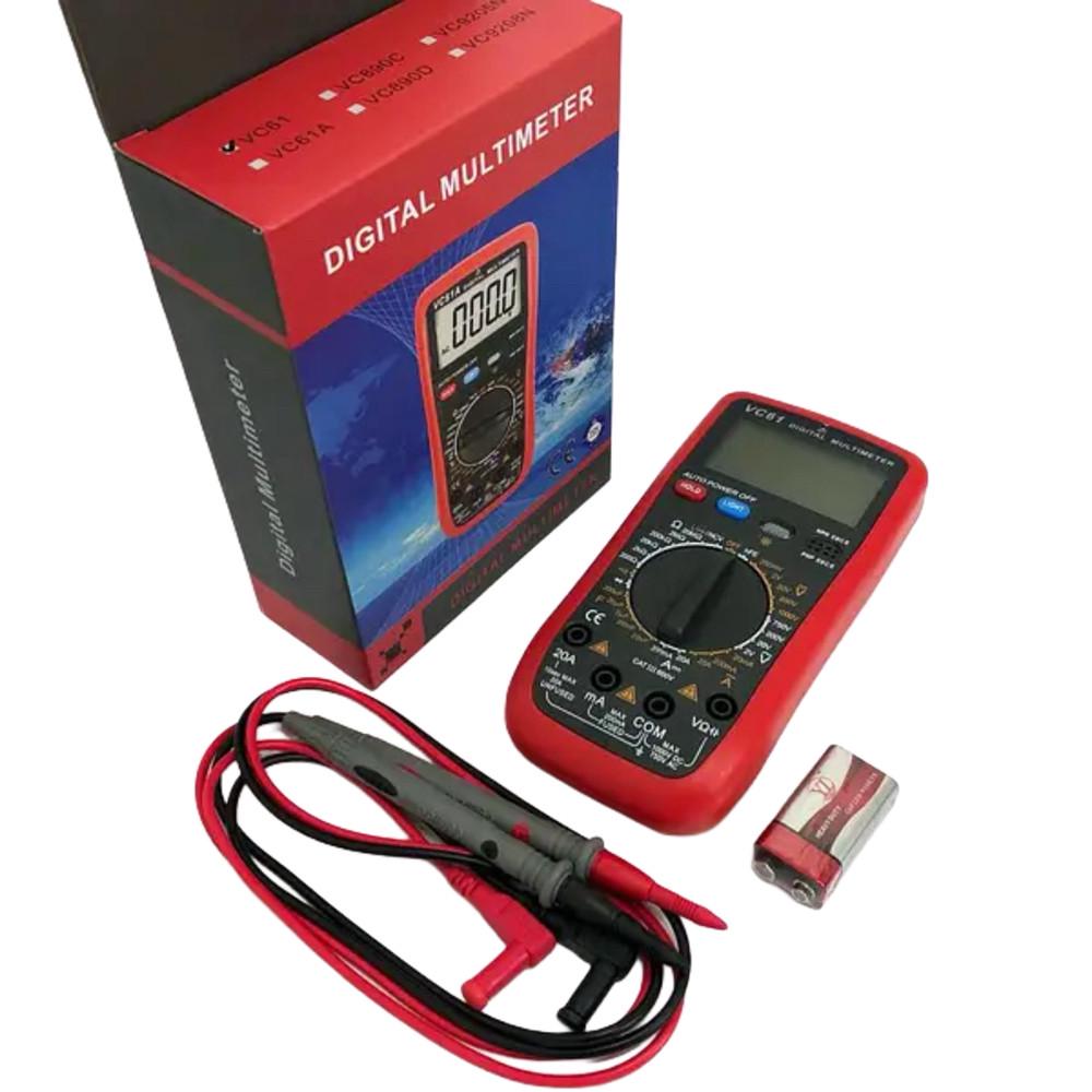 Мультиметр цифровий професійний VC-61 з підсвічуванням екрана (1994990832) - фото 6 Мультиметр цифровий професійний VC-61 з підсвічуванням екрана (1994990832) - фото 6