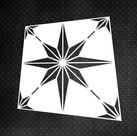 Трафарет багаторазовий DFA Квадратний візерунок 39 для штукатурки та фарби (K00039)
