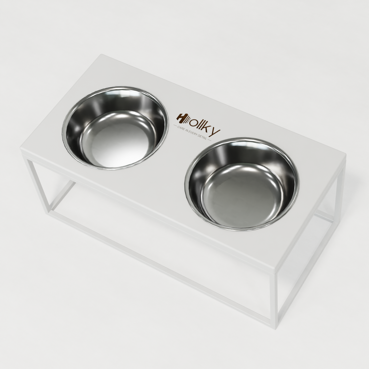 Миски на подставке для больших собак Hollky Base XL20 2х1,8 л (BXL20-522620-WHWH) - фото 2 Миски на подставке для больших собак Hollky Base XL20 2х1,8 л (BXL20-522620-WHWH) - фото 2