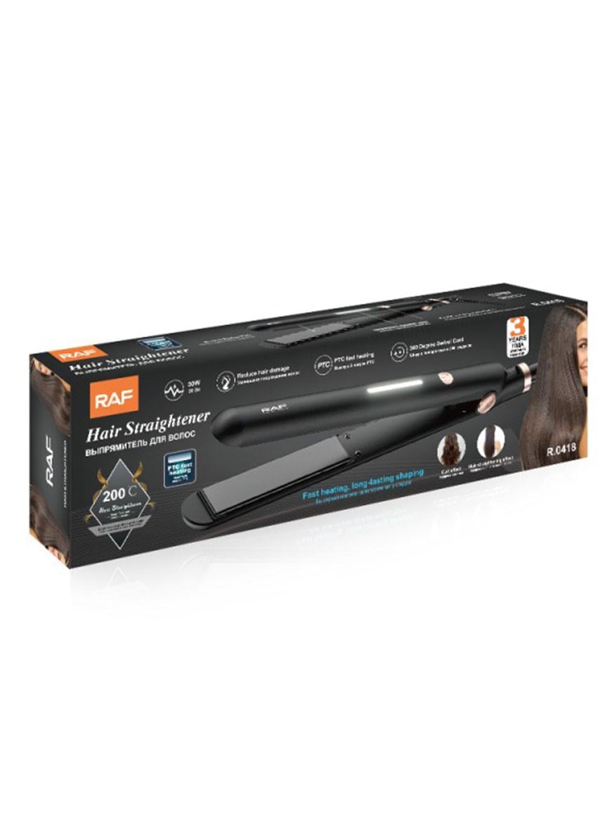 Плойка-утюжок выпрямитель для волос RAF R.0418 30 Вт 5 режимов Черный (353356U)