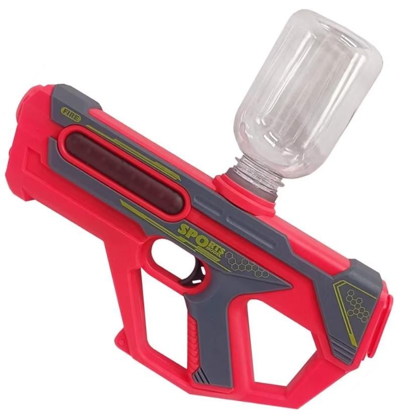 Автомат водяной автоматический WATER GUN 1005C на аккумуляторе свет бак 200 мл дальность 7 м 6+ Красный