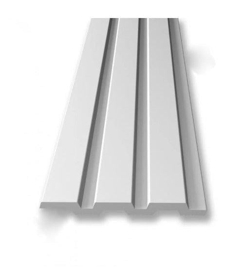 Реечная панель стеновая полимерная Walldeco 2900х115х12 мм Белый (D404-301) Реечная панель стеновая полимерная Walldeco 2900х115х12 мм Белый (D404-301)