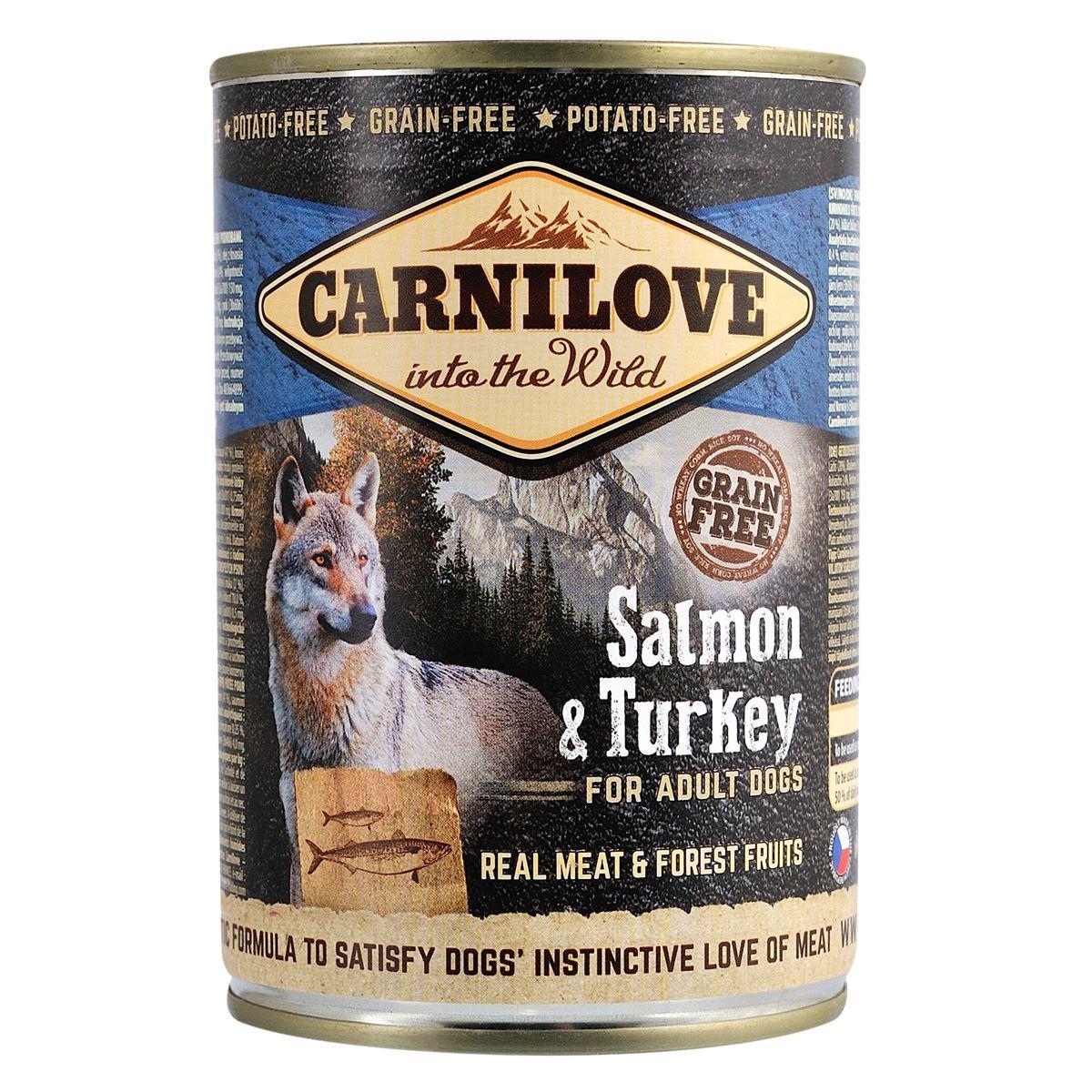 Корм вологий для собак Carnilove Salmon & Turkey лосось та індичка400 г (1789931209)