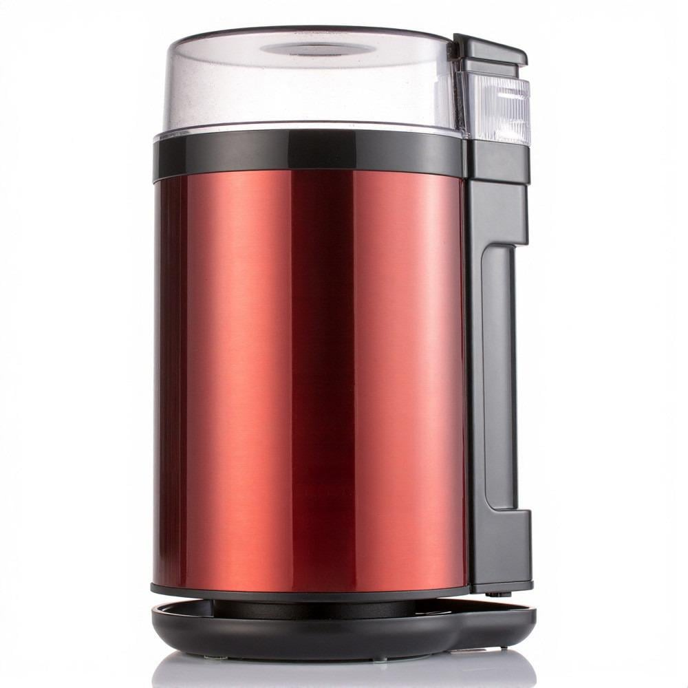 Кавомолка електрична з контейнером Bitek BT-7101R 1200 Вт з нержавіючої сталі Червоний (GR-04579)