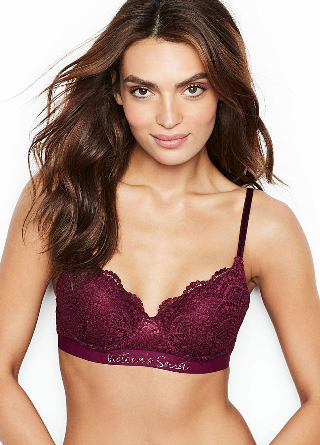 Бюстгальтер Victoria's Secret 34DD Бордовый (7000395225FHT34DD)