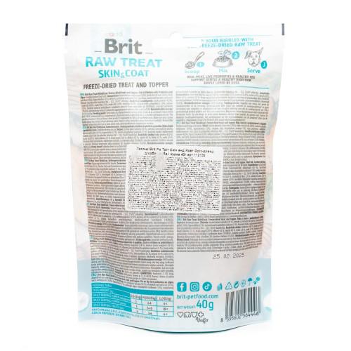 Лакомство для собак Brit Raw Treat freeze-dried Skin and Coat 40 г - фото 3