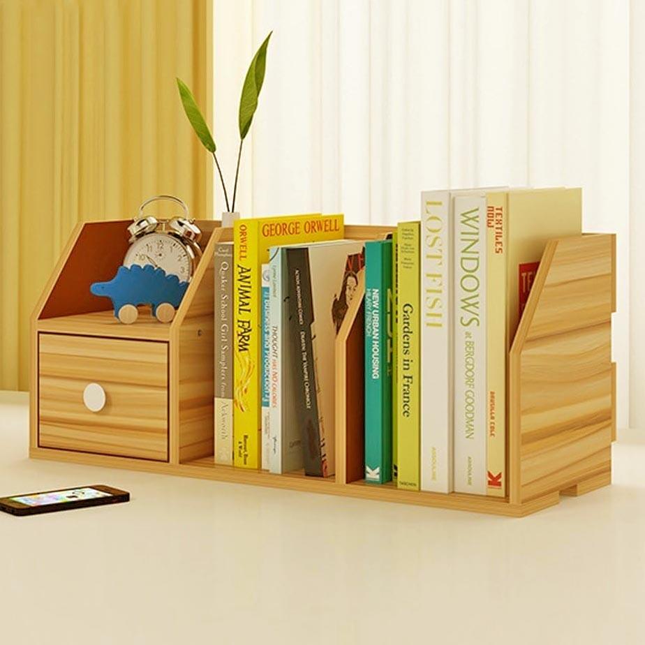 Полка книжная настольная из дерева Эльвария Карри (КПА-012703)