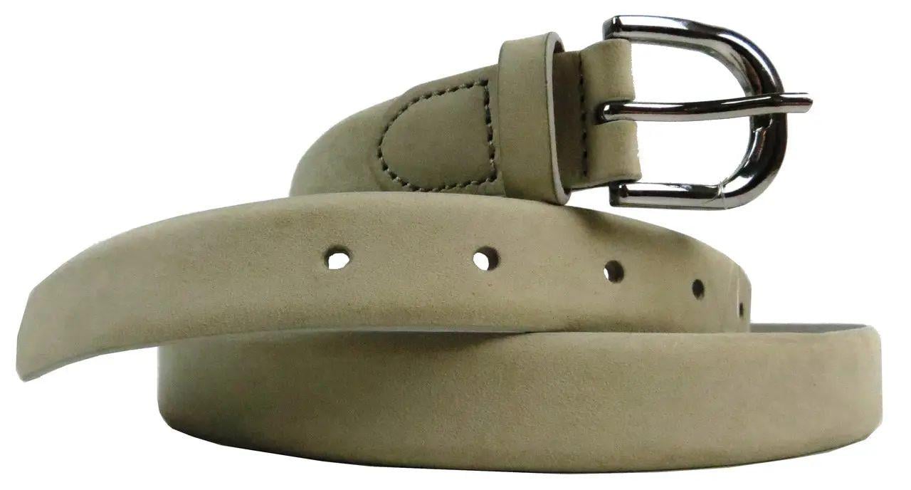 Ремінь жіночий Boccaccio шкіряний Бежевий (4088500274202)