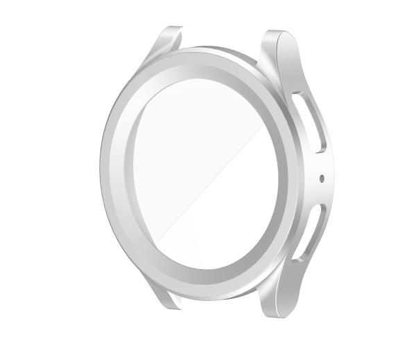 Чехол с защитным стеклом Protective Cover with Glass для Samsung Galaxy Watch 5 Pro 45 мм Серебристый