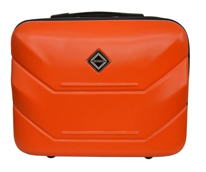 Бьюти-кейс пластиковый Bonro 10500801 большой Оранжевый - фото 1