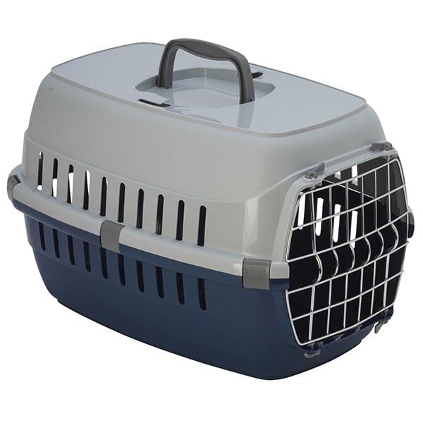 Переноска для собак и котов металлическая дверь Moderna Road Runner 49х32х30 см Черничный (T101331) - фото 1