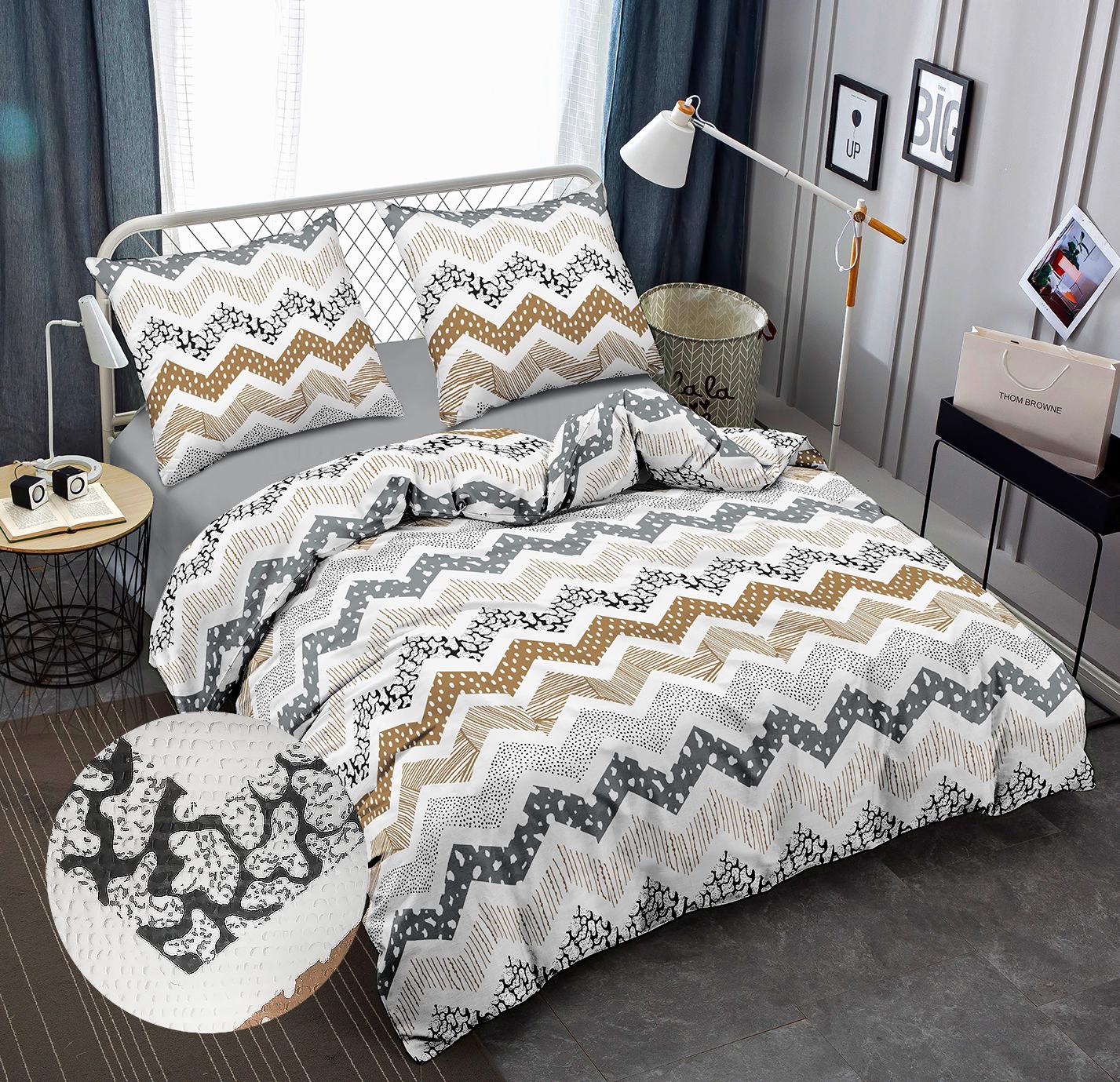 Комплект постельного белья Zastelli J3477-4/Tradewinds жатка евро 200х220 см Разноцветный (22266)