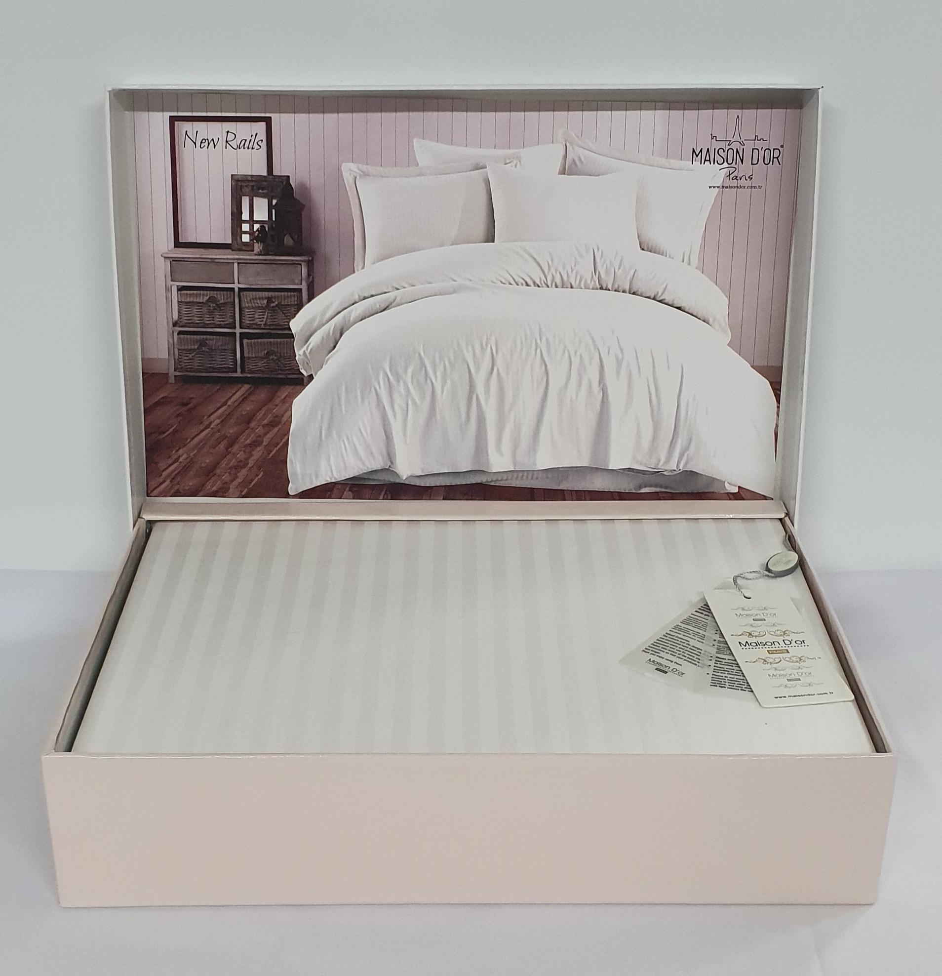 Комплект постельного белья Maison D'or 160х220 Rails White (CN6993)