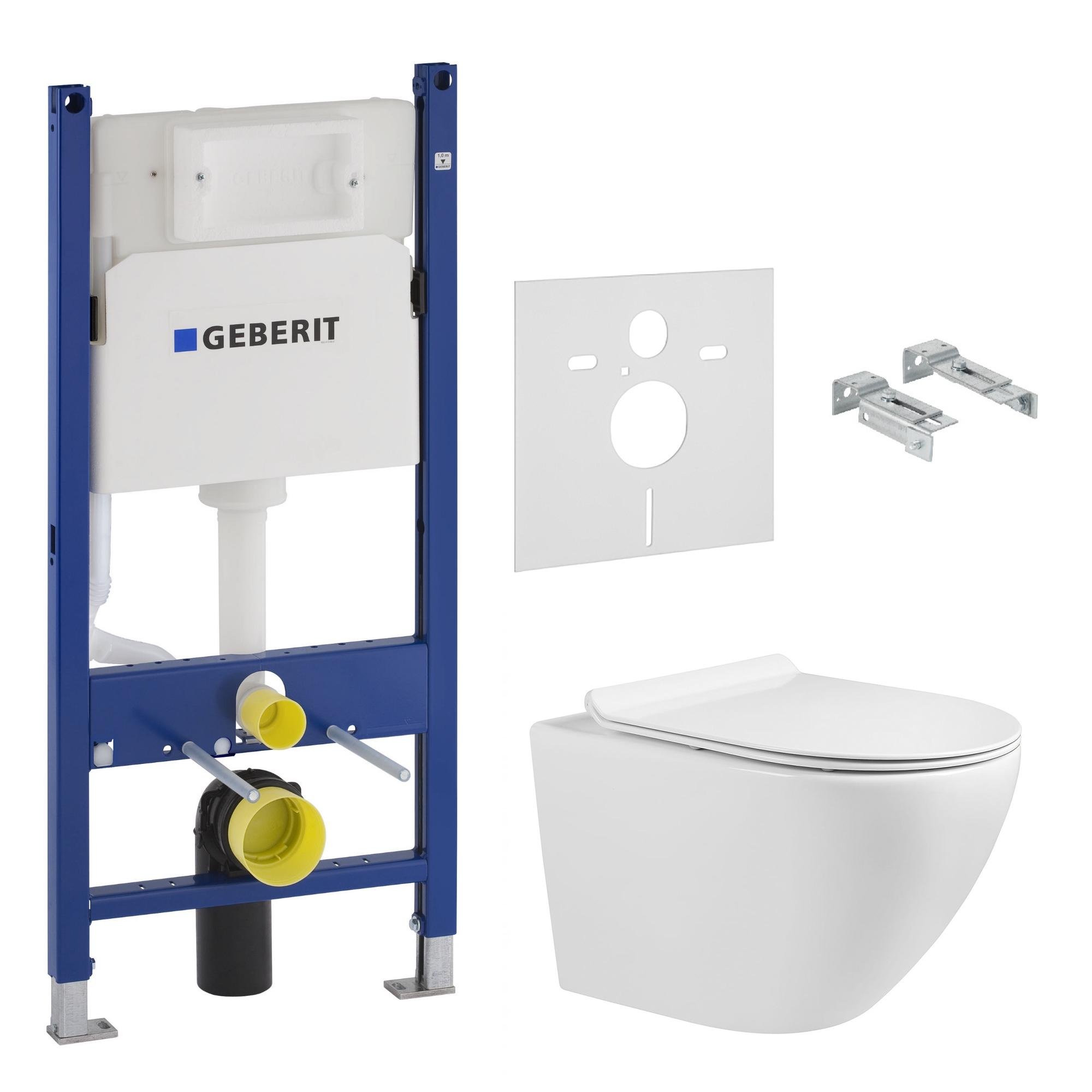 Комплект інсталяції Geberit DUOFIX 13-06-055M+458.126.00.1 з унітазом (98875)