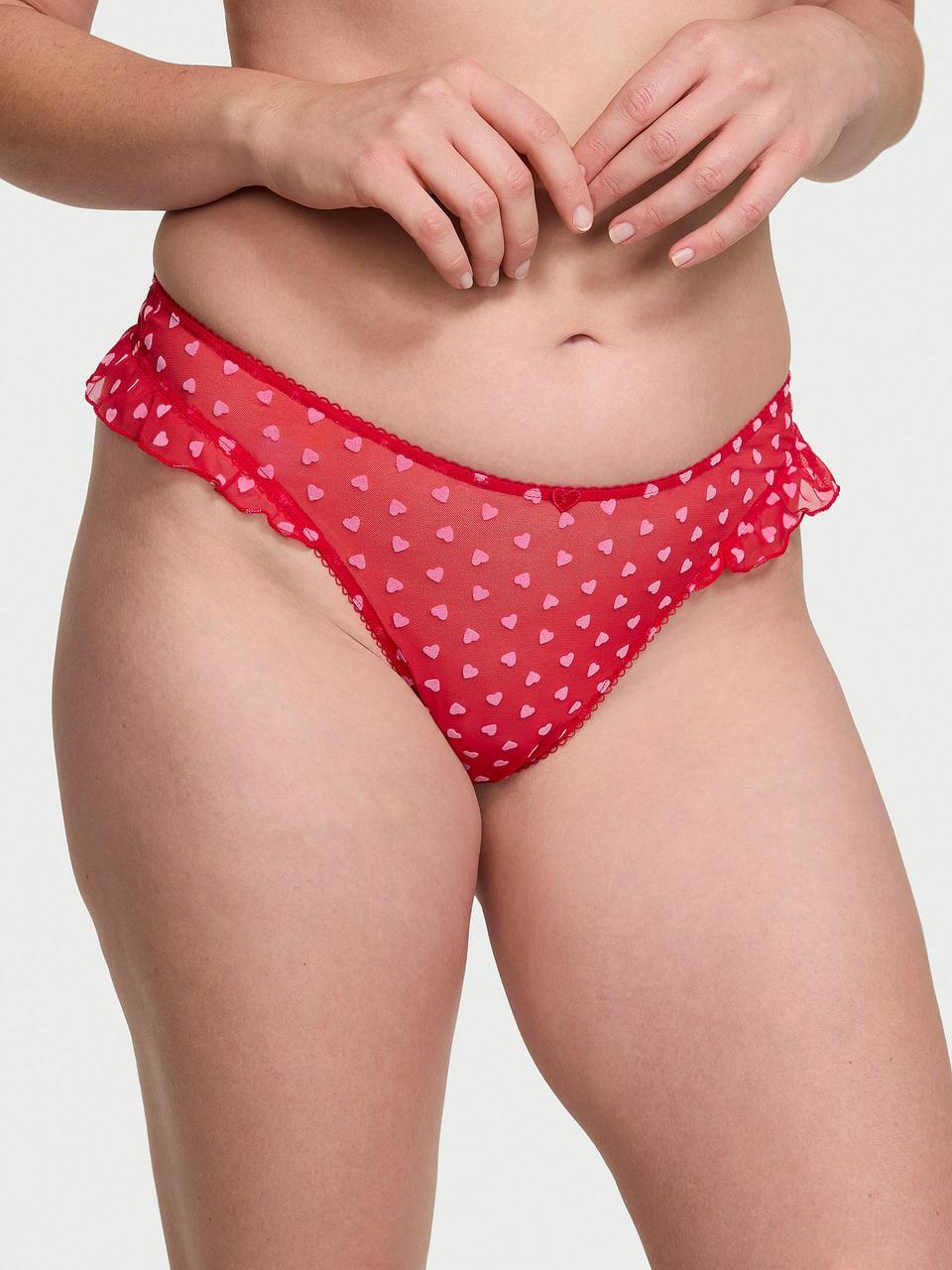 Трусики женские Victoria's Secret Tease High-Leg Scoop Thong L Красный (2823984941)
