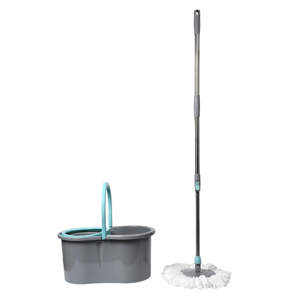 Швабра з відром та автоматичним віджимом MH-6007 49х26х22 см 125 см Сірий з м'ятним (31152938) Швабра з відром та автоматичним віджимом MH-6007 49х26х22 см 125 см Сірий з м'ятним (31152938)