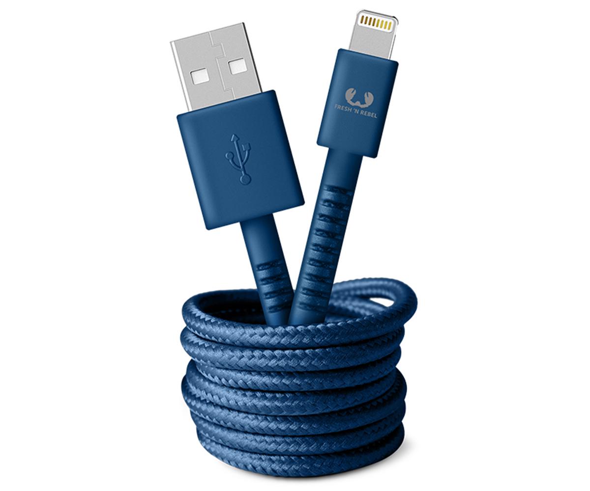 Кабель Fresh 'N Rebel Fabriq Lightning 3 м Indigo (7636)