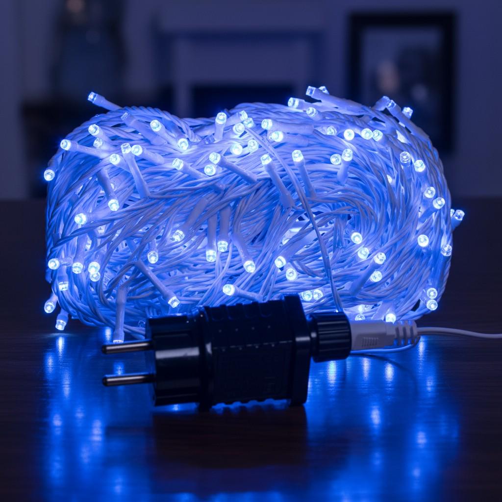 Гирлянда-нить уличная сетевая новогодняя 8 режимов 30 м 300LED IP65 Белый/Синий (CF300L30MWBL) Гирлянда-нить уличная сетевая новогодняя 8 режимов 30 м 300LED IP65 Белый/Синий (CF300L30MWBL)