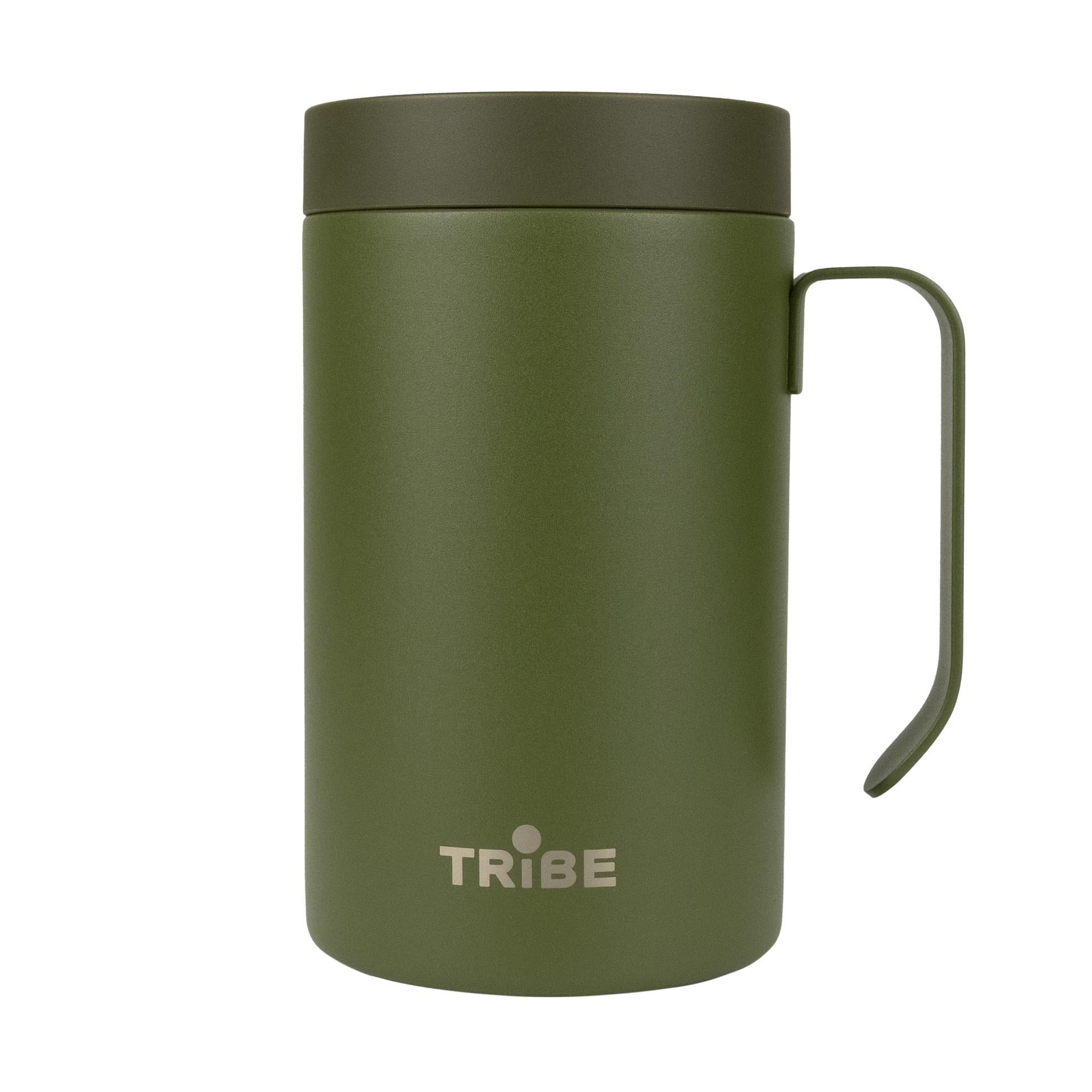 Термокружка с ручкой Tribe Adventure Mug 450 мл (T-FA-0032-olive)