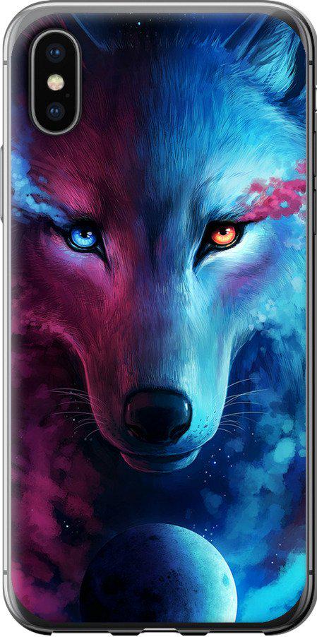 Чехол на iPhone X Арт-волк (3999t-1050-42517) Чехол на iPhone X Арт-волк (3999t-1050-42517)