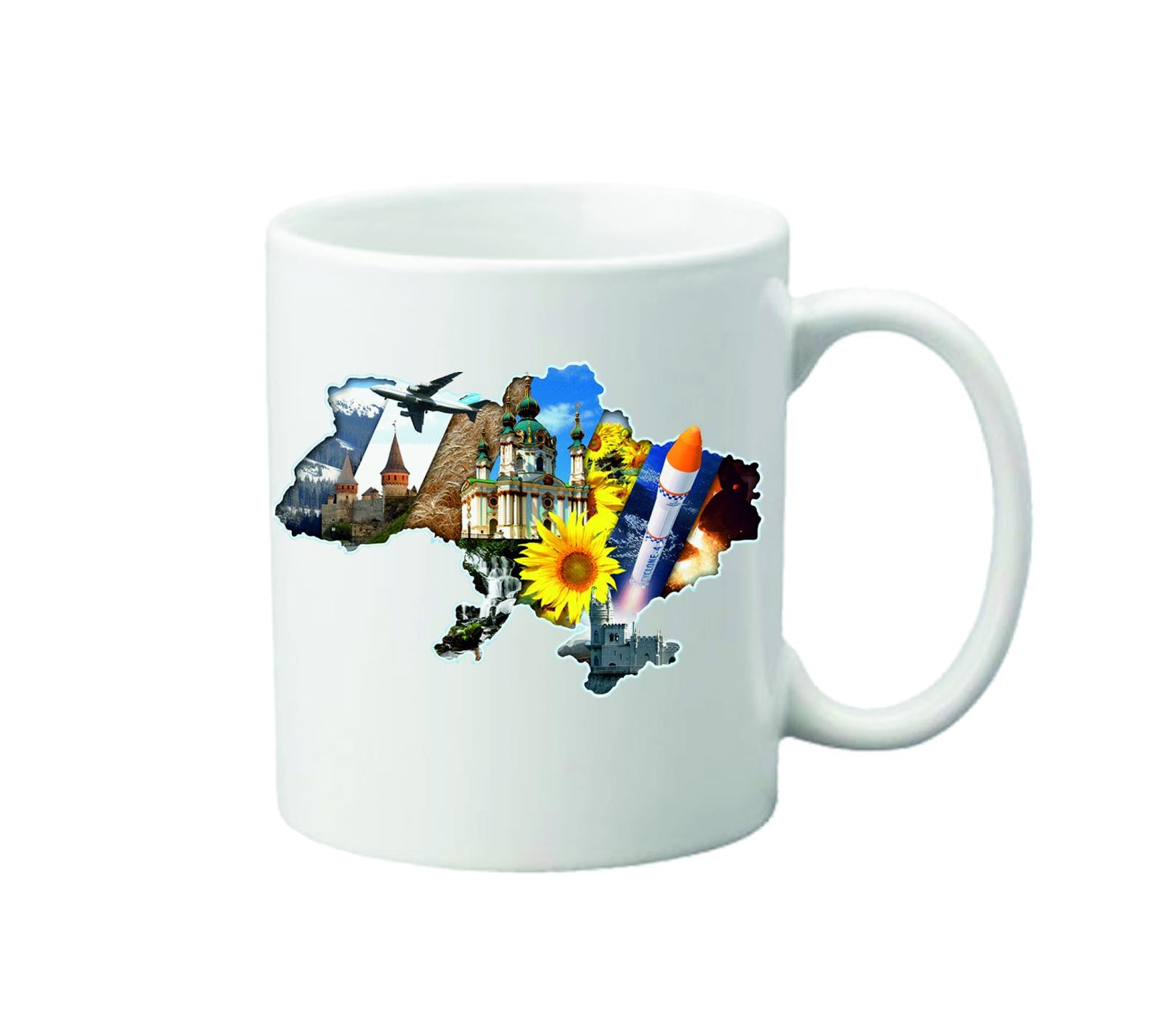 Чашка с принтом Украина 330 мл (23503384)