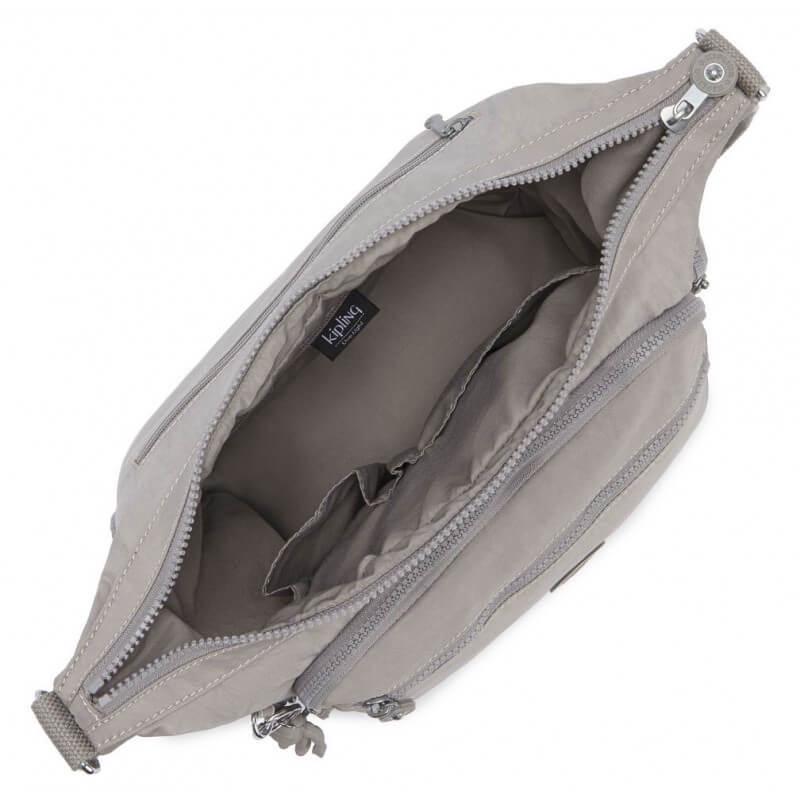 Сумка женская Kipling Gabbie 12 л Grey Gris (K15255_89L) - фото 4