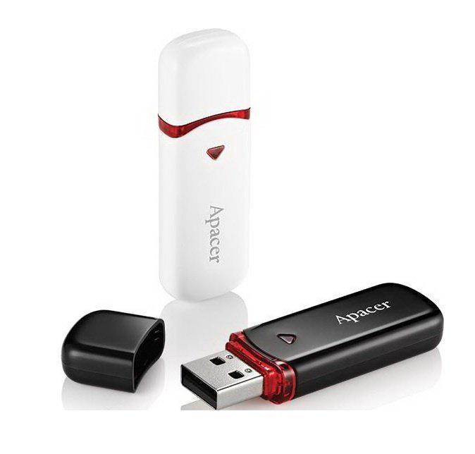Флеш-память USB 2.0 Apacer AH333 32GB Белый (ERC-AP32GAH333W-1) - фото 4