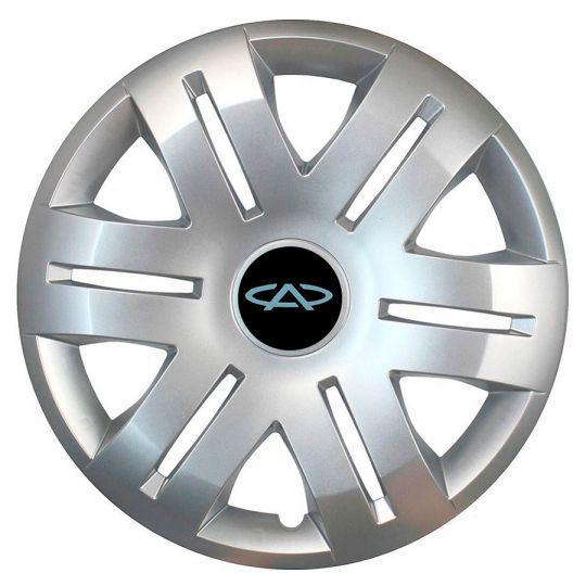 Автомобильные колпаки SKS 406 R16 с логотипом Chery 4 шт. Серебристый