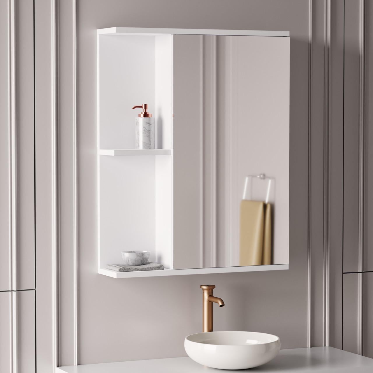 Зеркало с полками в ванную (FV-01)