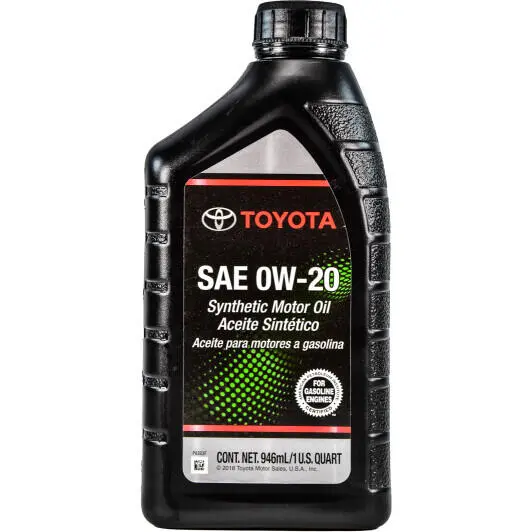 Моторное масло Toyota Synthetic Motor Oil 0W-20 0,946 л (002790wqte)