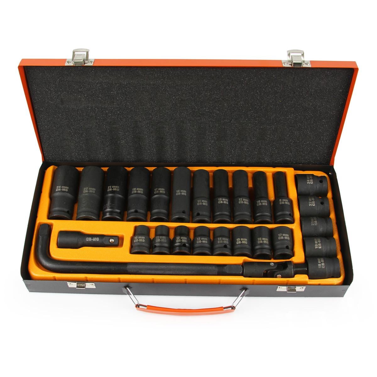 Ключи торцевые Mar-Pol M58233 шестигранник BJC 8-24 мм 1/2" 27 шт.