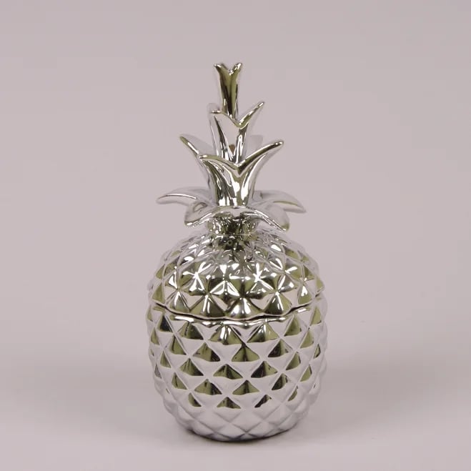 Емкость керамическая Ананас Flora Серебряный (26660)