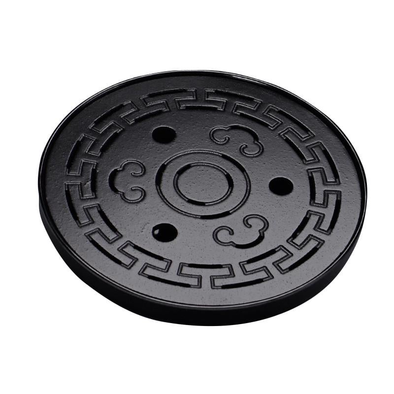 Чабань-доска для чайной церемонии круглая Lesko #6 бамбуковая 25,5х4,5 см Black (24366641) Чабань-доска для чайной церемонии круглая Lesko #6 бамбуковая 25,5х4,5 см Black (24366641)