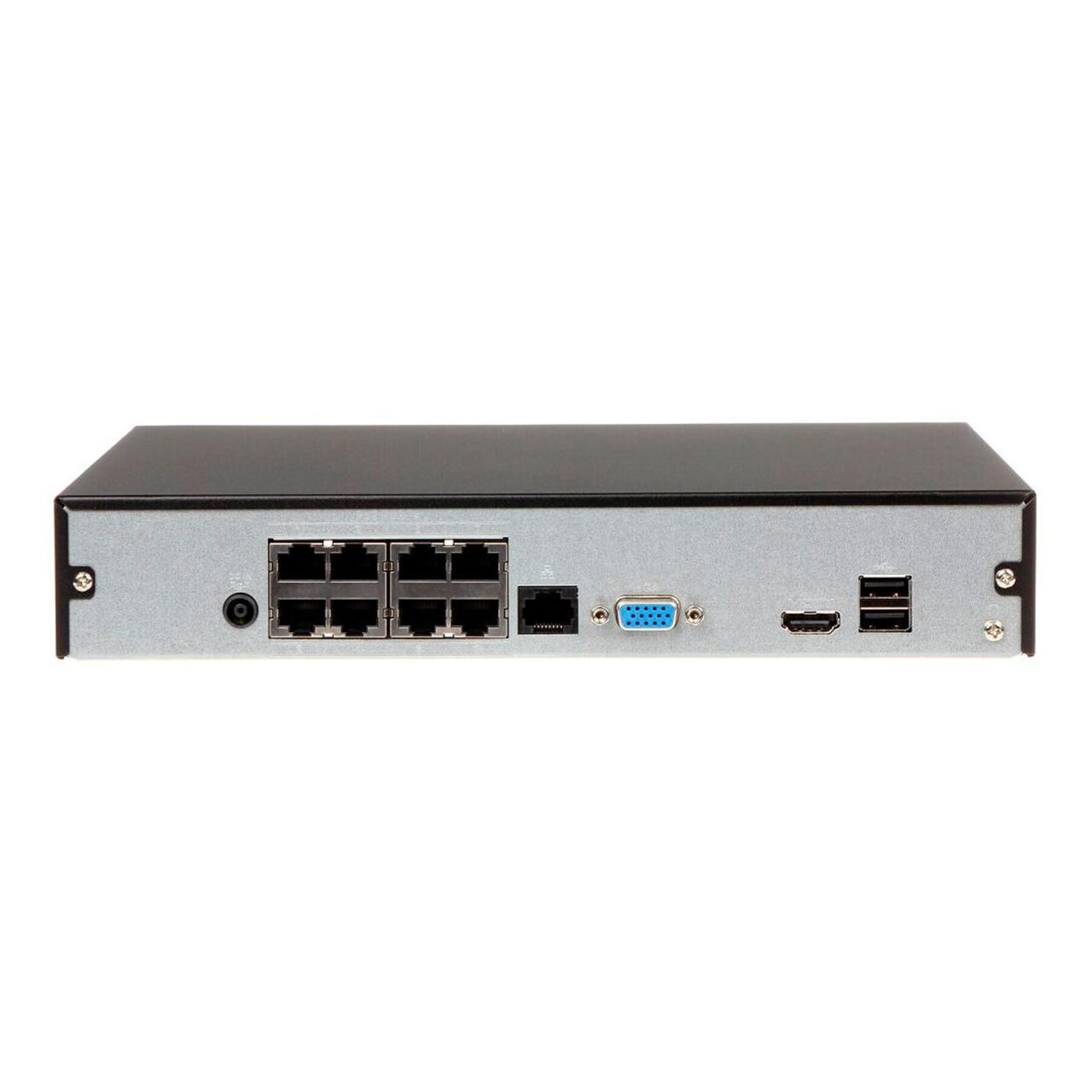 Видеорегистратор 8-канальный Compact 1U 8PoE сетевой Dahua NVR1B08HS-8P/E - фото 4