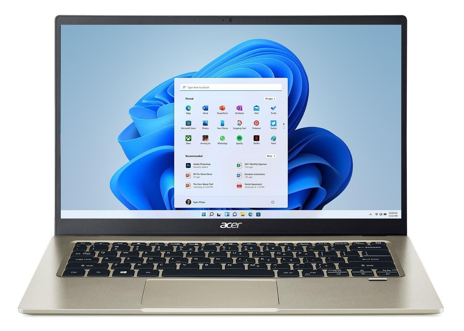 Ноутбук Acer Swift 1 SF114-34 14" IPS Celeron N4500 4 Gb RAM 128 Gb eMMC Windows 11 Home S/Microsoft 365 Personal (NXA7AEP003)