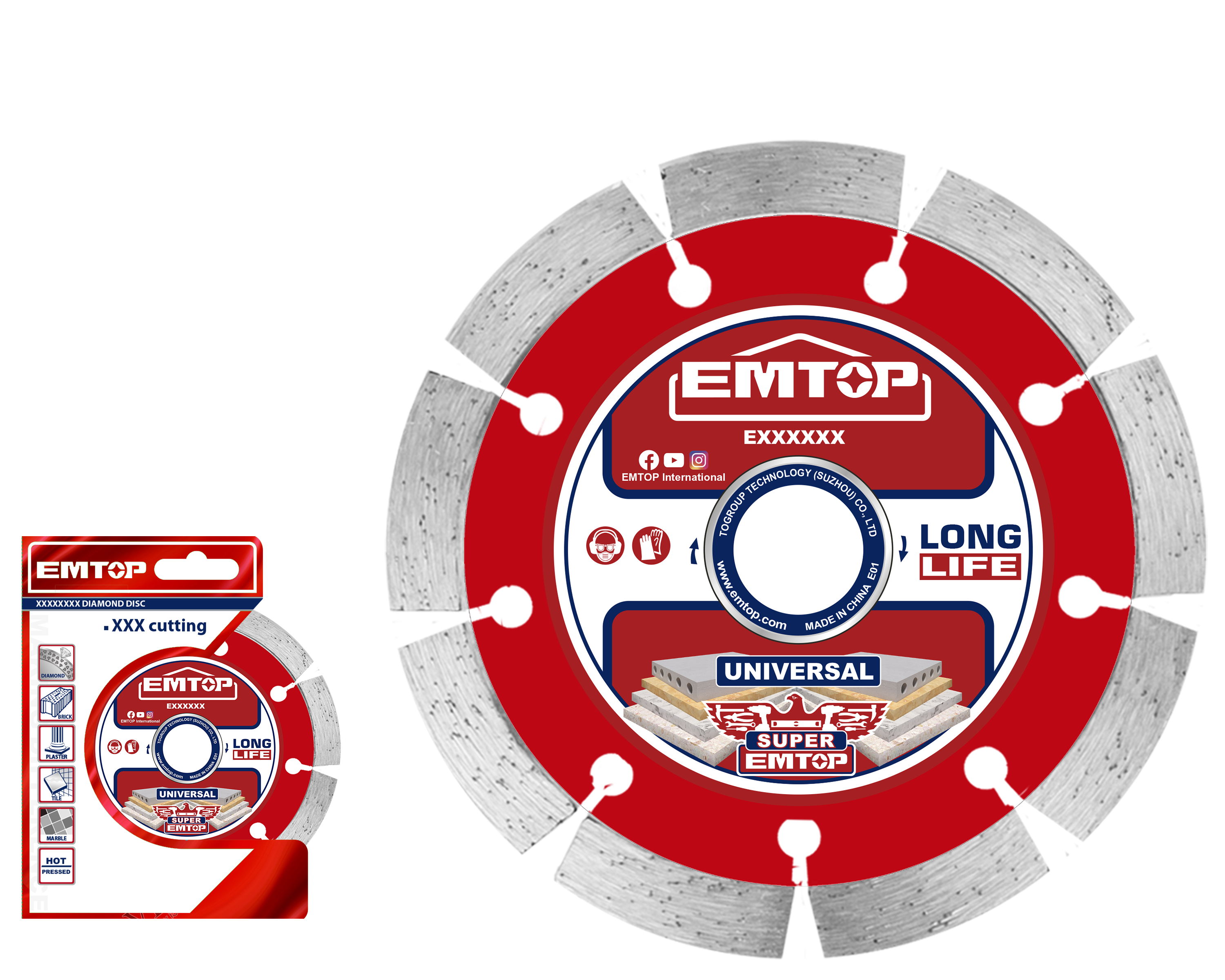 Диск алмазний EMTOP EDDC011252