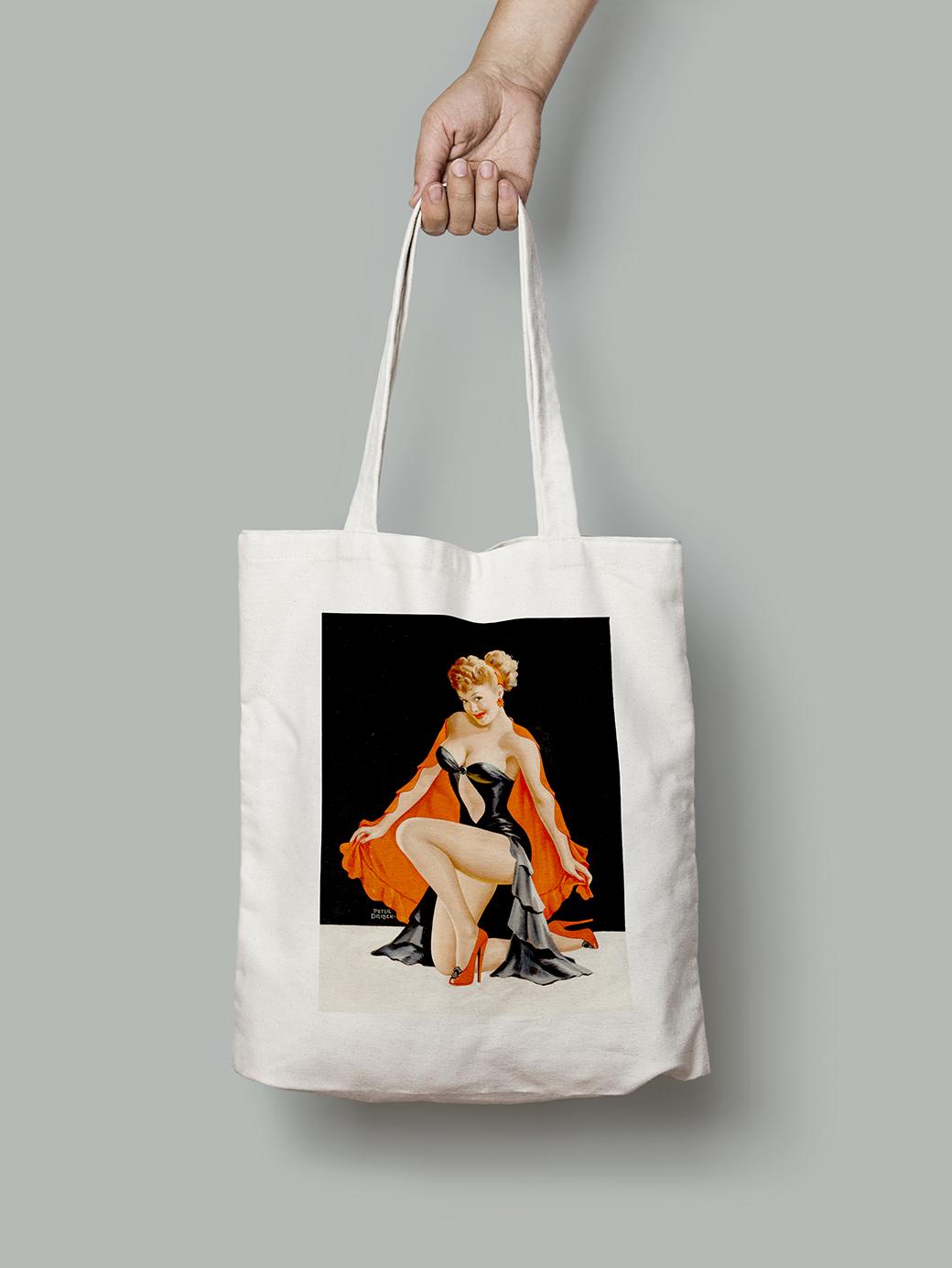 Эко-сумка В красной накидке. Питер Дрибен шопер (pin_up0030024_Bag)