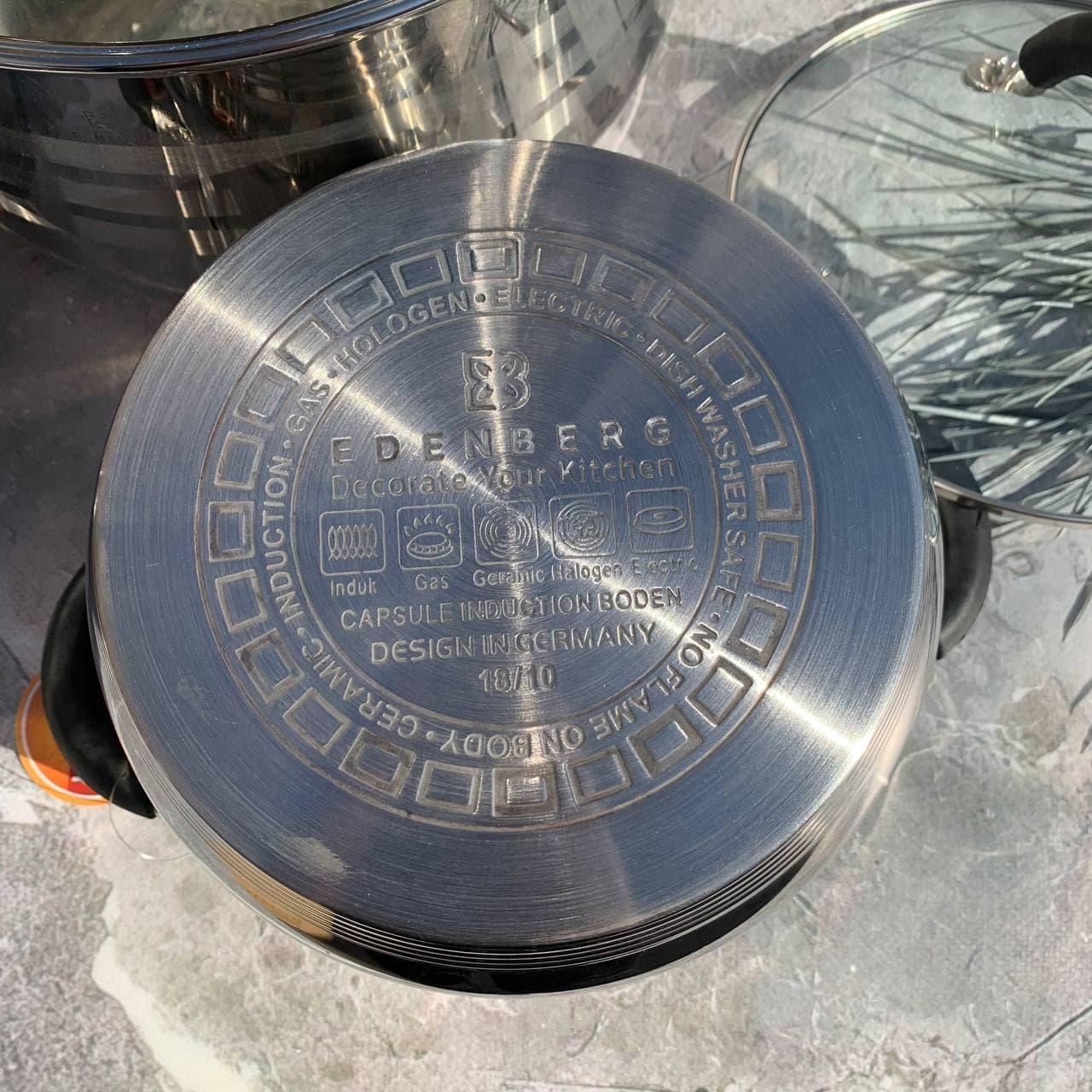 Набор кастрюль Edenberg EB-2412 8 пр. - фото 6 Набор кастрюль Edenberg EB-2412 8 пр. - фото 6