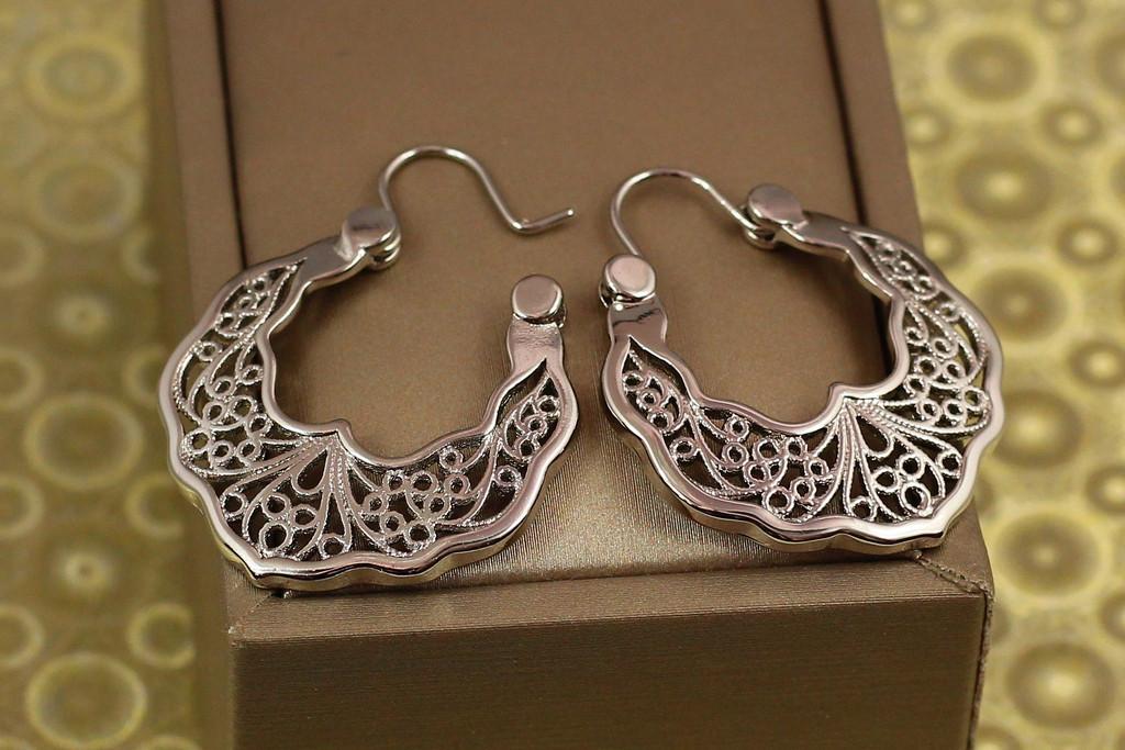 Серьги коромысло Xuping Jewelry Эсмеральда 3,3 см Серебристый (2629126446) - фото 2 Серьги коромысло Xuping Jewelry Эсмеральда 3,3 см Серебристый (2629126446) - фото 2