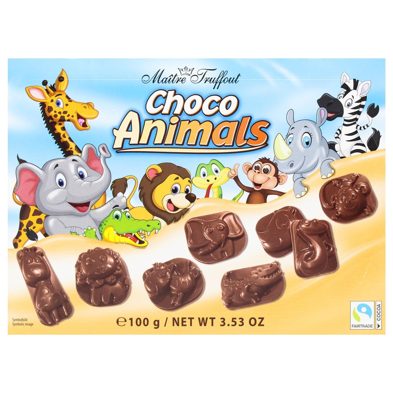 Цукерки шоколадні Maitre Truffout Choco Animals 100 г (21099016)