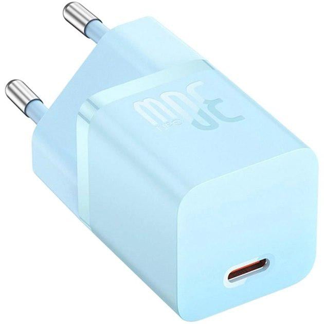 Зарядное устройство BASEUS GaN5 Fast Charger Mini 1C 30W Blue (CCGN070603) - фото 4 Зарядное устройство BASEUS GaN5 Fast Charger Mini 1C 30W Blue (CCGN070603) - фото 4
